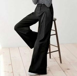J. Crew Wide Leg Wool Pants